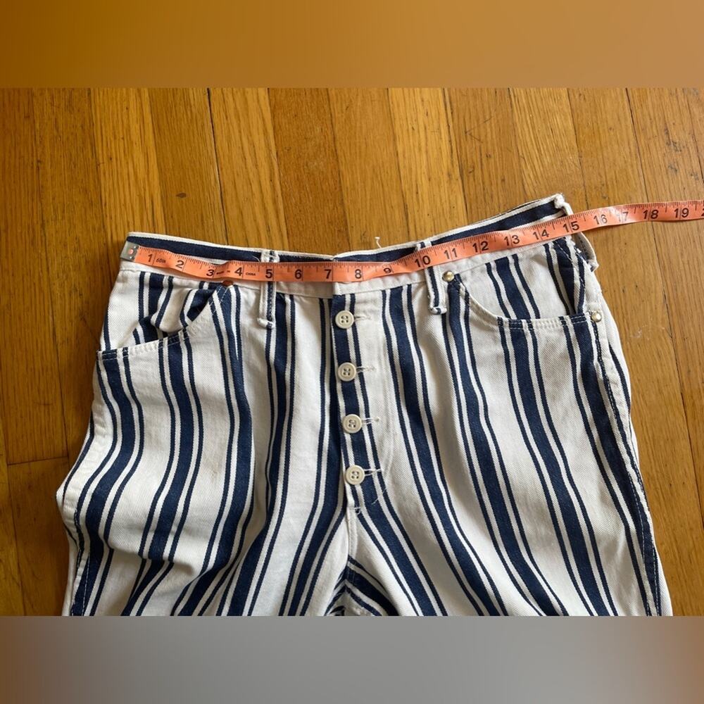 60s Vintage Wrangler Misses Striped Button Fly Jeans - Picture 12 of 13